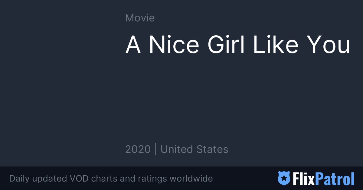 A Nice Girl Like You Similar Movies FlixPatrol