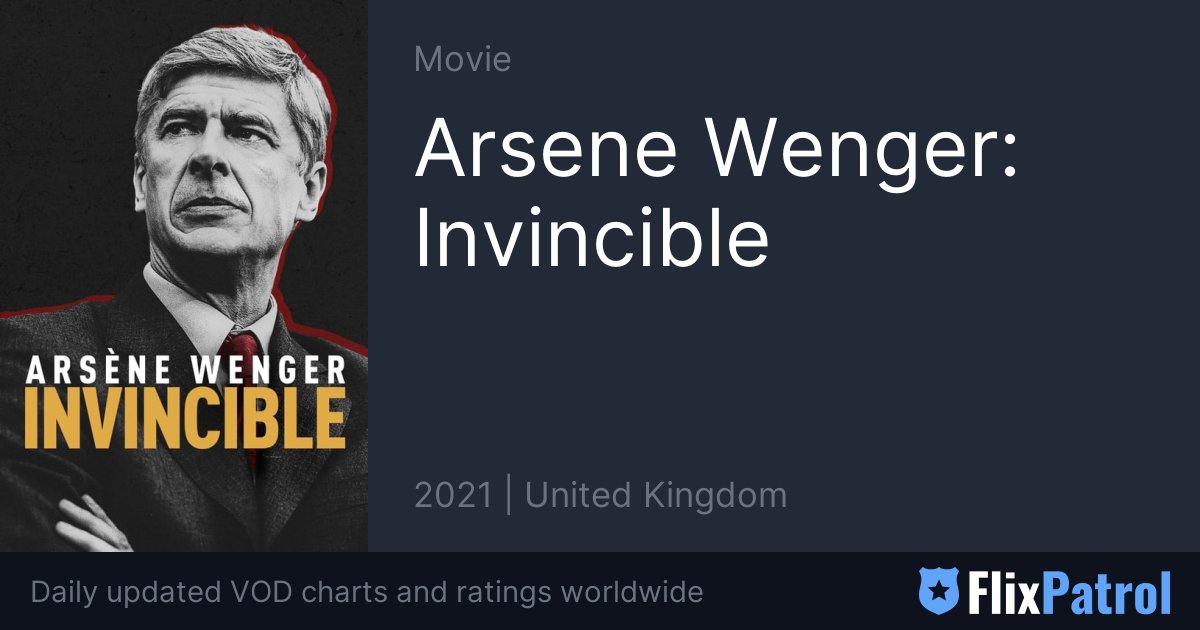 arsene wenger invincible amazon prime