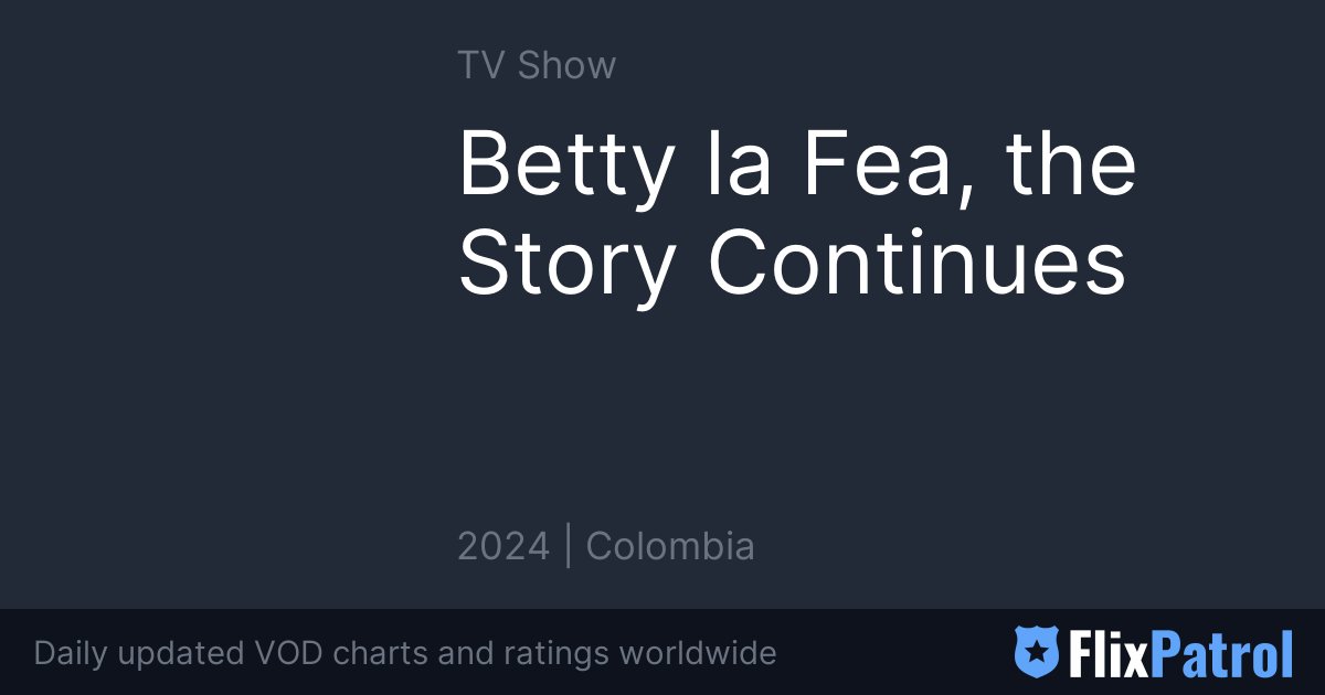 Betty La Fea The Story Continues FlixPatrol