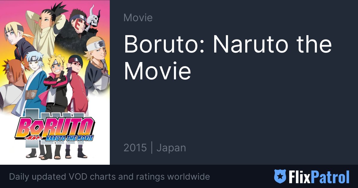 SciFi Japan - BORUTO: NARUTO THE MOVIE Canadian Theatrical Dates Announced