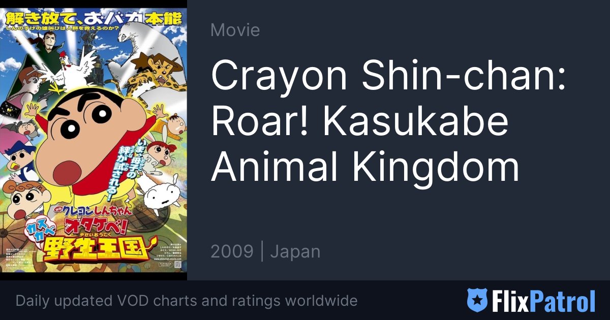 Crayon Shin-chan: Roar! Kasukabe Animal Kingdom • FlixPatrol