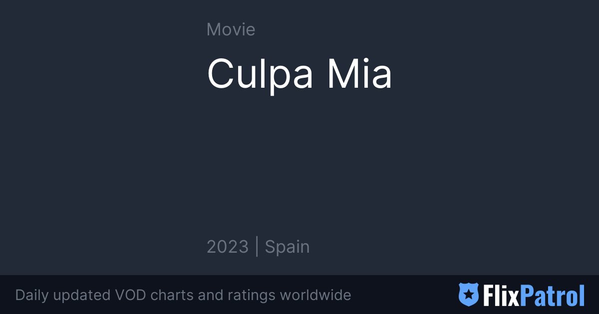 Culpa Mia - Official Trailer