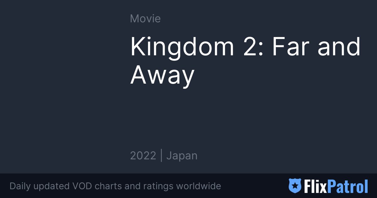 Kingdom 2: Far and Away • FlixPatrol