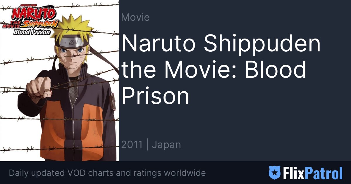 Naruto Shippuden The Movie Blood Prison Flixpatrol