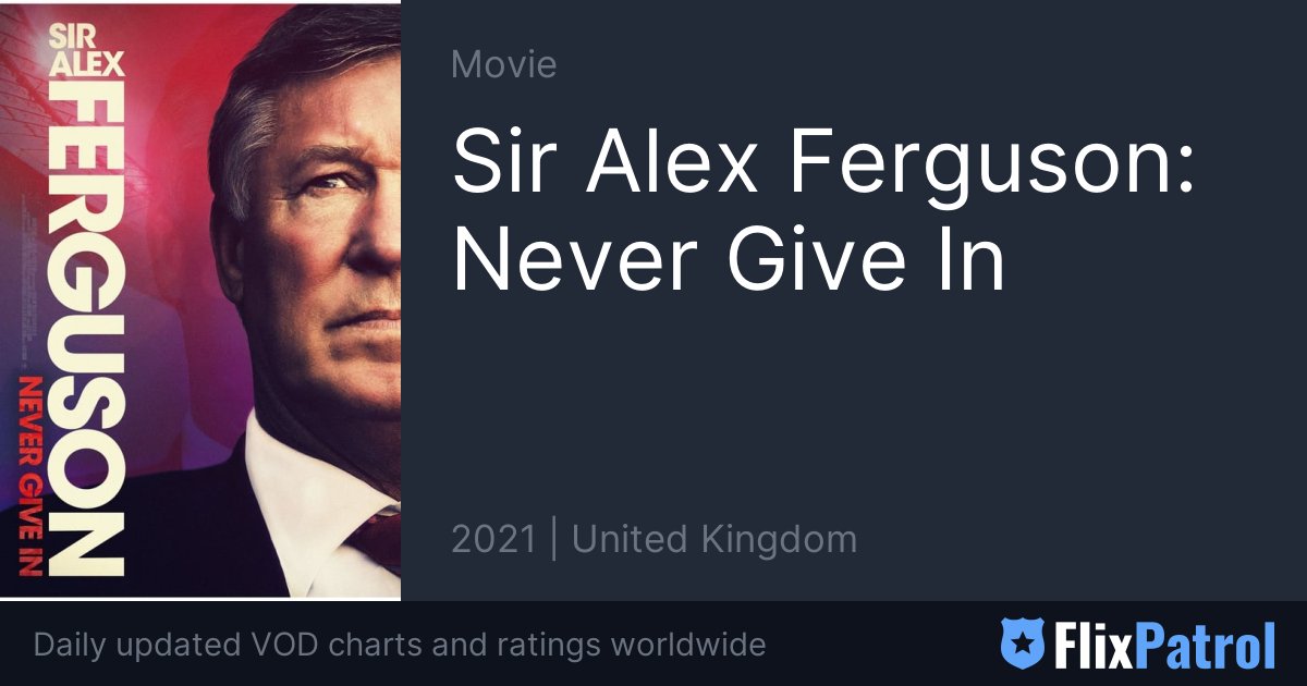 Sir Alex Ferguson: Never Give In Similar Movies • FlixPatrol