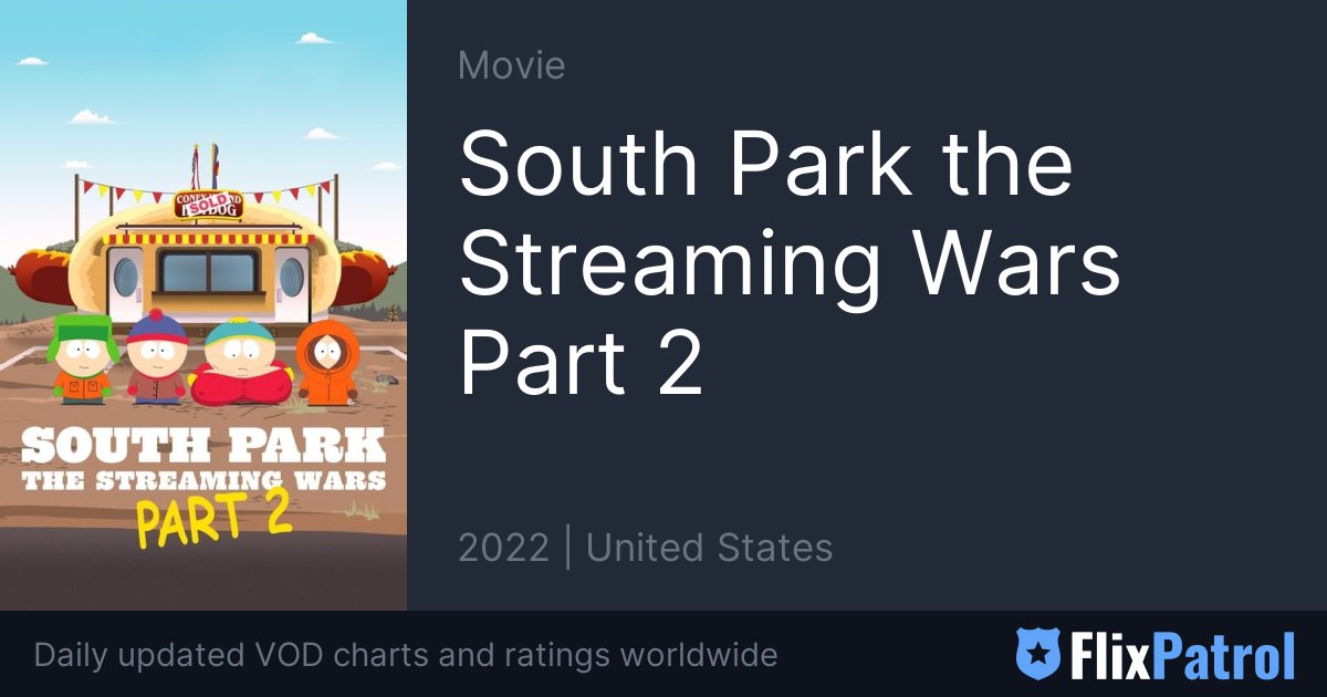 South Park the Streaming Wars Part 2 • FlixPatrol