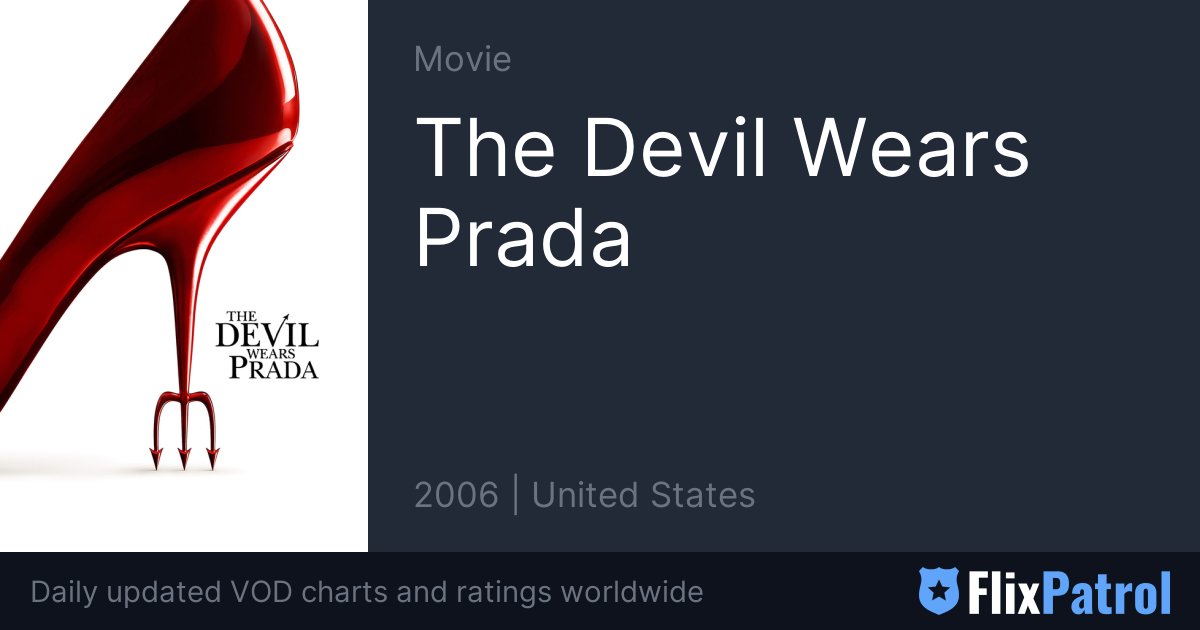 The Devil Wears Prada Streaming • FlixPatrol