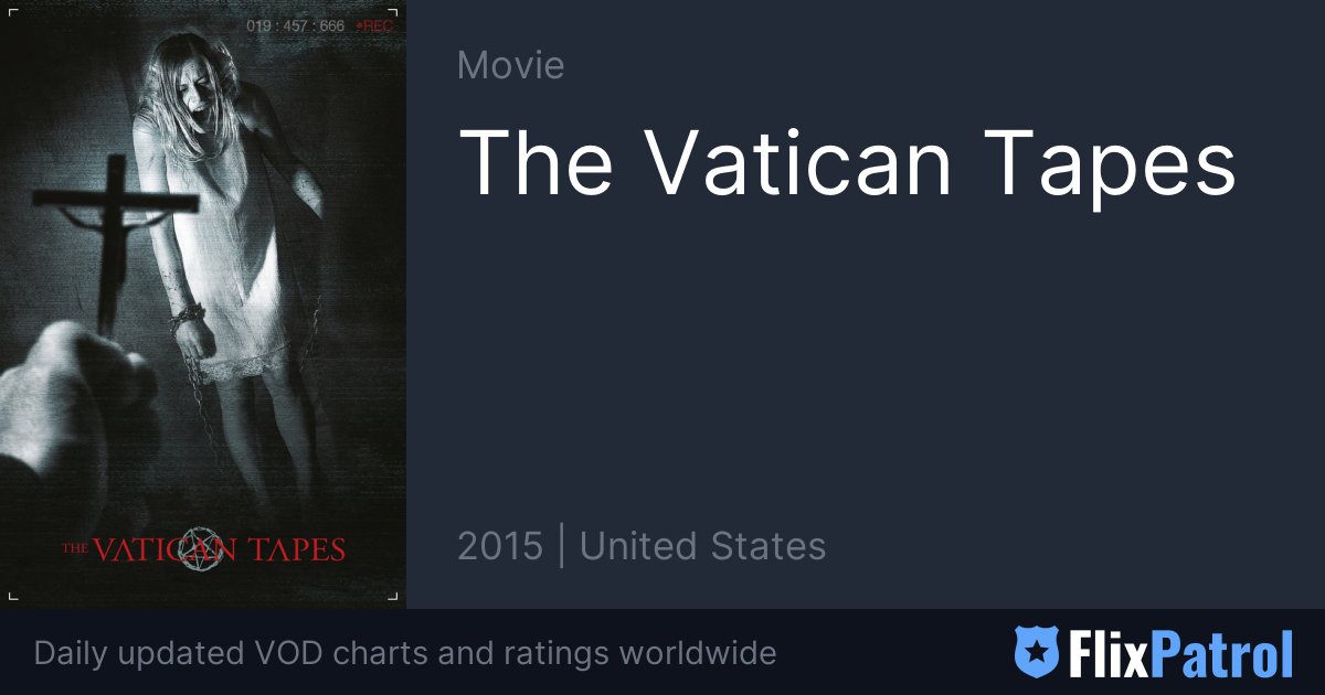 The Vatican Tapes Streaming • FlixPatrol
